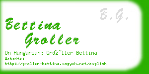 bettina groller business card